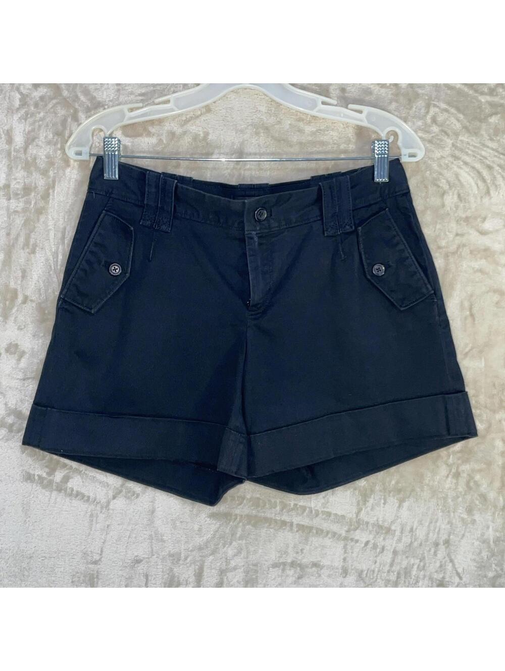 Banana Republic Shorts Women’s Sz 4 Black Martin Fit Stretch SLD